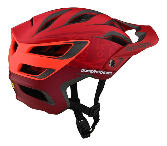 Casco Troy Lee Designs A3 con Mips Pump For Peace Red